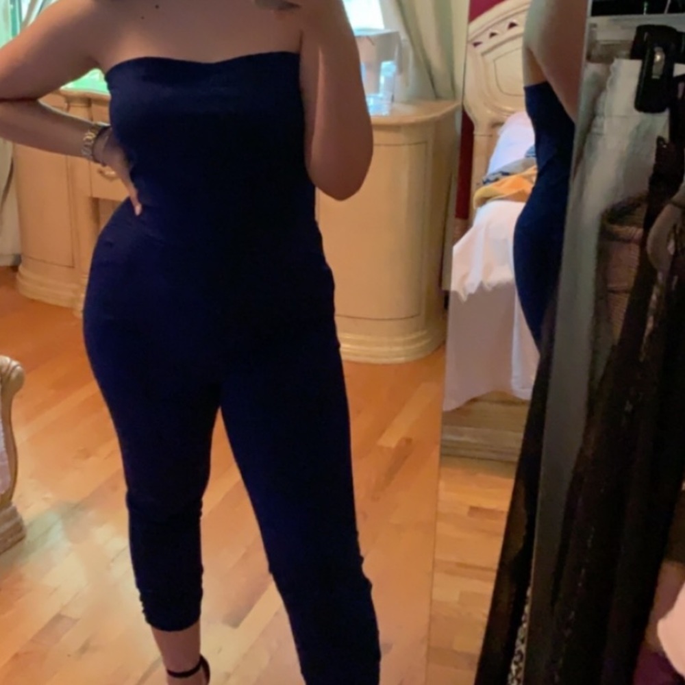 Royal blue romper